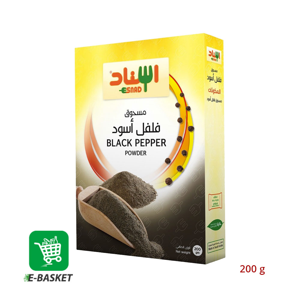 Esnad Black Pepper Powder 24 x 200 gm