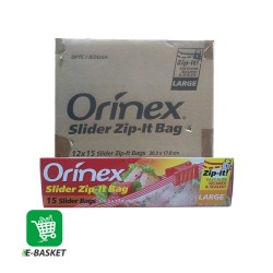 Orinex Slider Zip-It-Bag(15slider bags,20.3 x 17.8cm) X 12