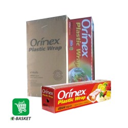 Orinex Plastic Wrap (4844sqft,450M2,45cm x 1000m) X 4