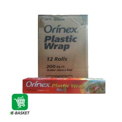 Orinex Plastic Wrap (200Sqft,18.6m2,62m x 30cm) X 12