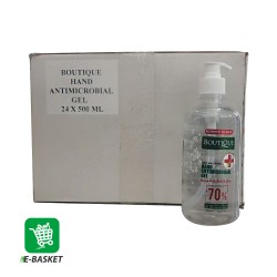 Boutique Hand Antimicrobial Gel with Moisturizer 24 x 500 ml