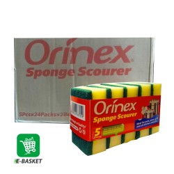 Orinex Sponge Scourer (5pcs x1pck) X 24